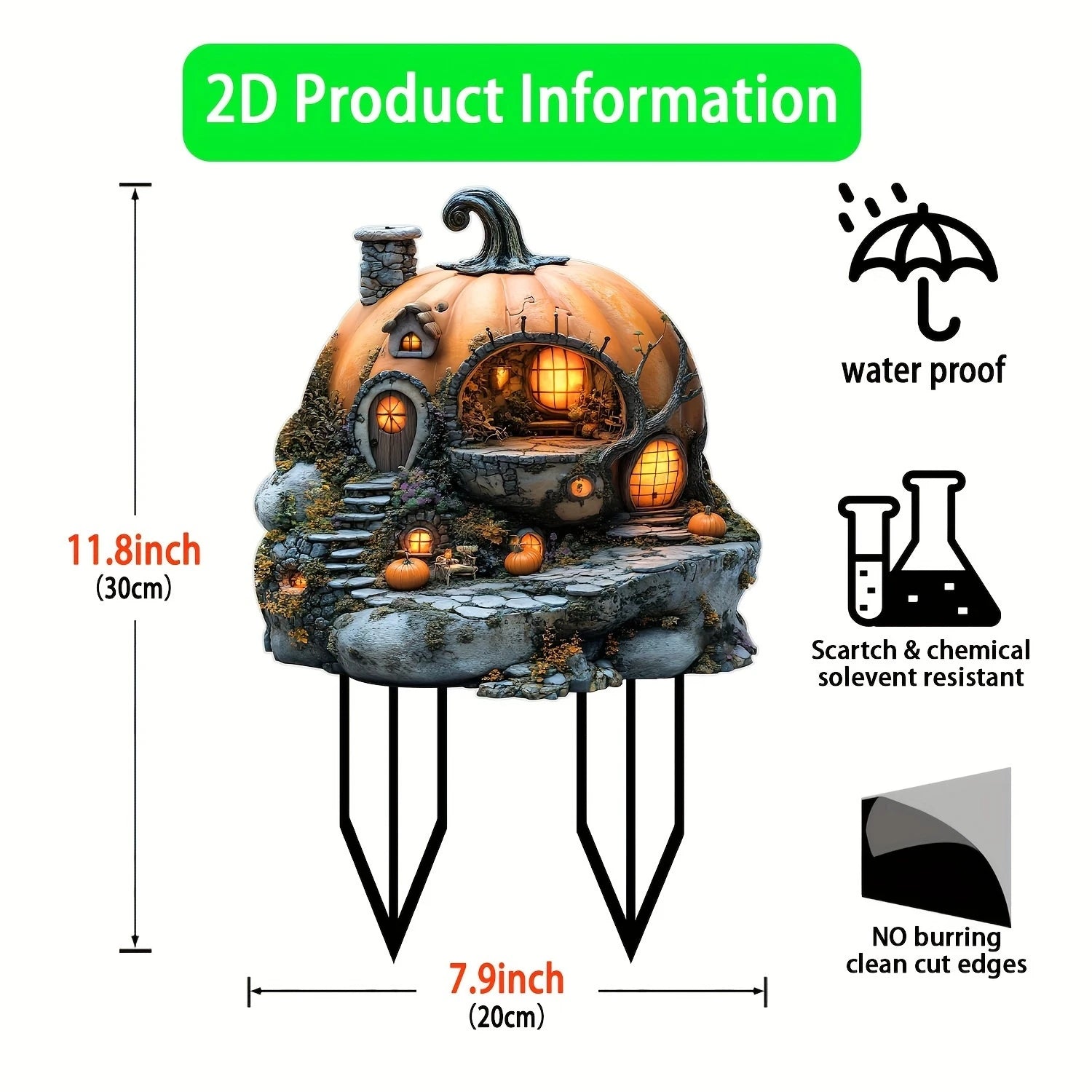 2D planar Acrylic House Design Bonsai Planting Area Farm Garden Grassland Ground Decoration Potted Plant Inserts Home Decor