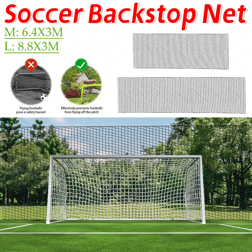 Soccer Backstop Net Heavey Duty Soccer Barrier Nets Sports Netting Practice Net Reusable Rebounder Training Net For Team Sports