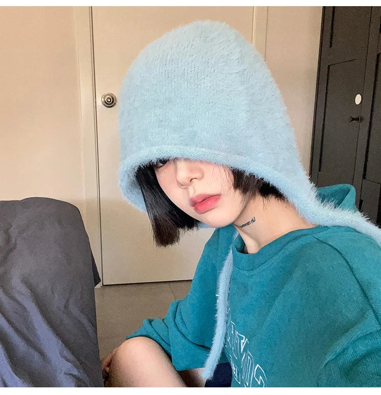 Beanies,Winter Fashion Knitted Hat Stacking Knitted Bonnet Caps Hip-Hop Soft Warm Winter for Women Girls