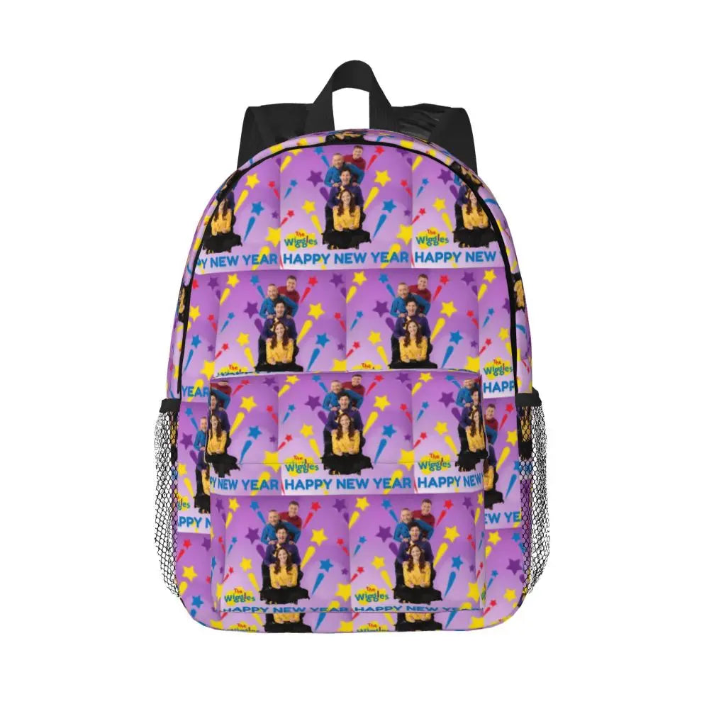 The Wiggles Tv Show Music Band Backpack Student Boys Girls BookBag Children School Bag Computer Shoulder Bags for Men Women