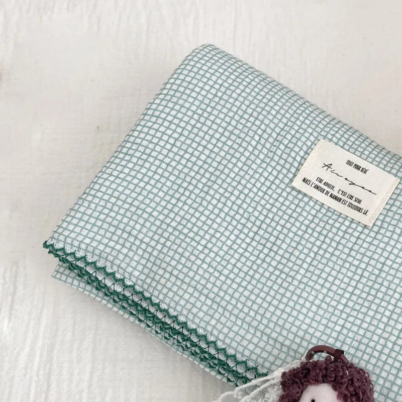 2-3 Layers Baby Blankets Bear Dots Print Cotton Gauze Muslin Swaddle Wrap Newborn Infant Bedding Sleeping Receving Blanket