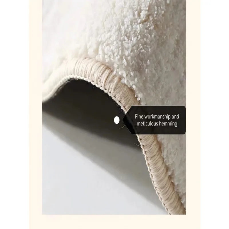 Bathroom floor mat Imitation cashmere absorbent floor mat at the door of the bathroom Household plush soft carpet