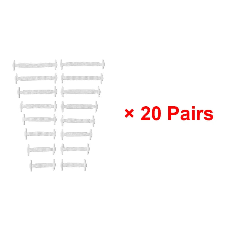 16pcs/lot Silicone Shoelaces No Tie Shoelaces 12 colors Elastic Lace Shoelace Creative Lazy Silicone Laces Rubber Lace