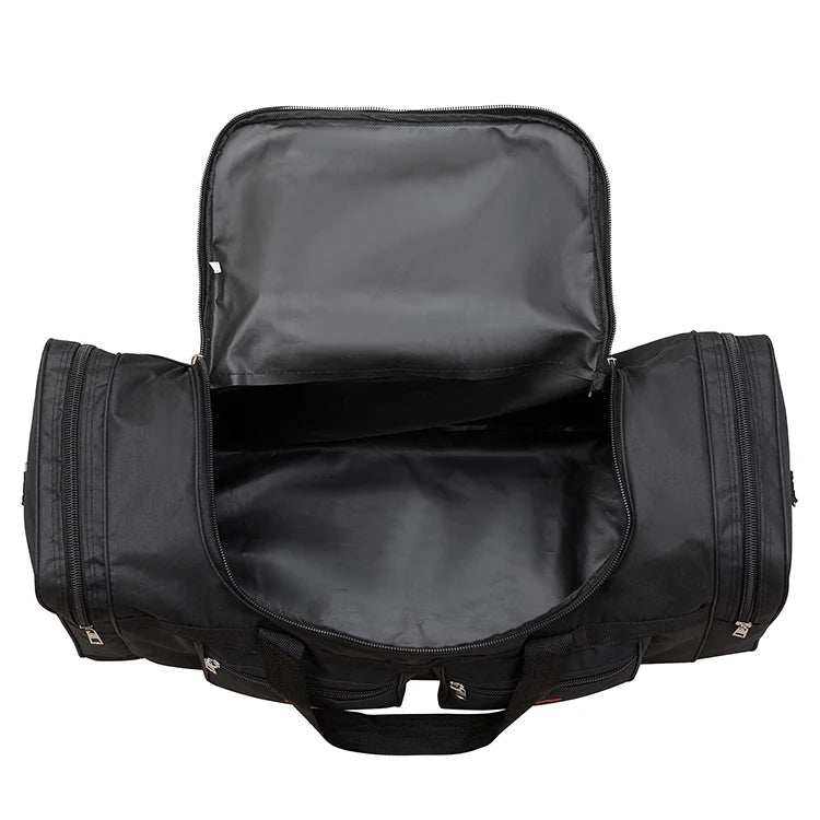 Large capacity luggage bag - multi pocket travel handbag, sports equipment bag, zipper closure