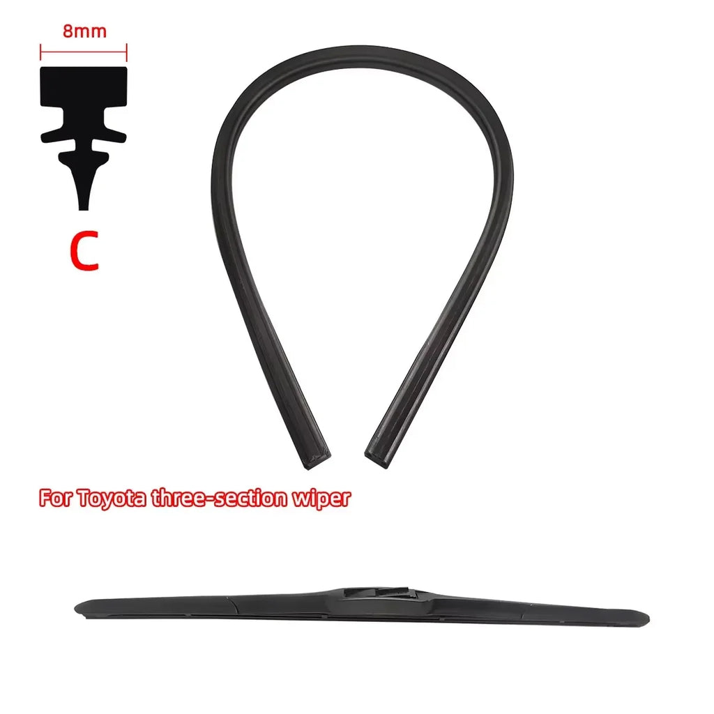 1PC Car Windshield Wiper Rubber Strips Car Accessorie Wiper Blade Replacement Parts All Seasons Windshield Wiper Blades Blade