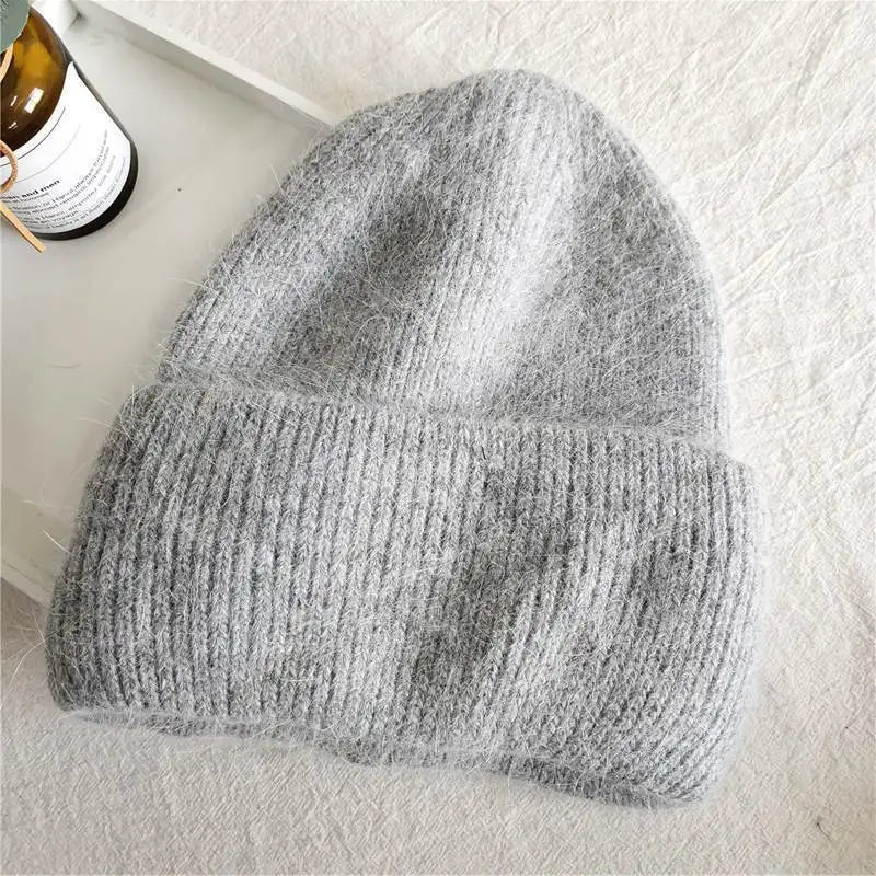Men's and women's cold hats, winter hats, women's windproof pullover knitted hats, versatile and warm woolen hats