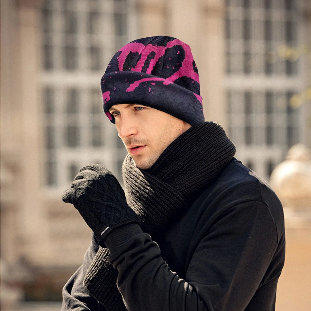 Embroidered Knitted Hats Men's And Women's Winter Hats Outdoor Riding Europe And The United States Fashion Warm Hat Casual Wear