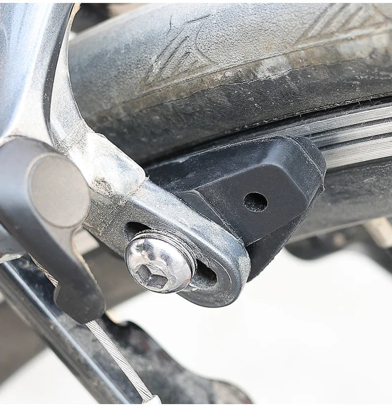LEBYCLE Road Bicycle Cycling Braking C-Brake Pads Blocks Holders Durable Rubber Shoes 50mm Caliper Pads
