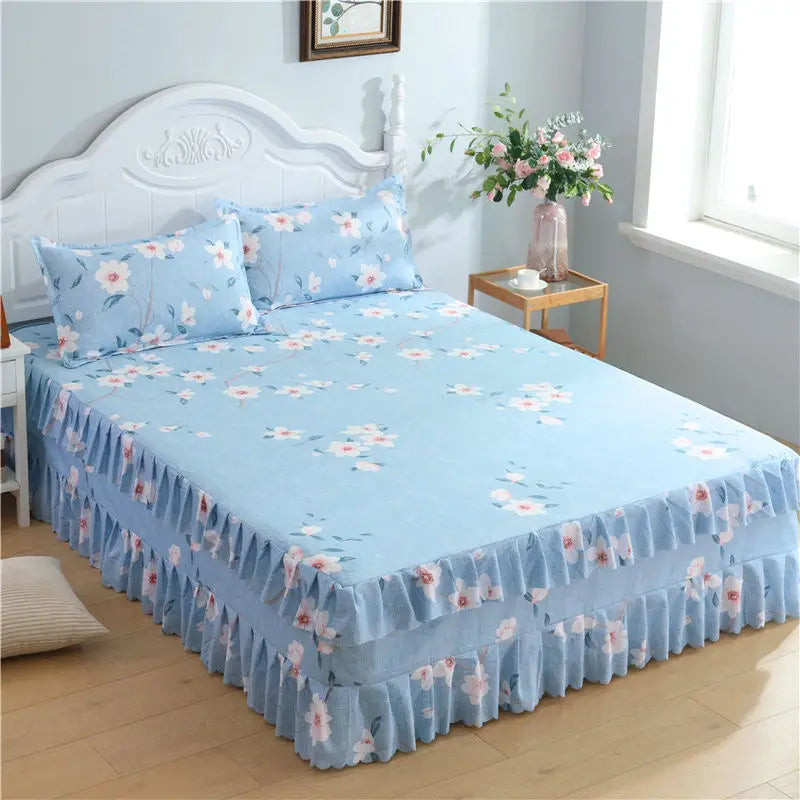 Bed Skirts Four Season Universal Skin-friendly Comfortable Protective Bedding Luxury Anti-slip Bedsheets Fashion Home Decoration