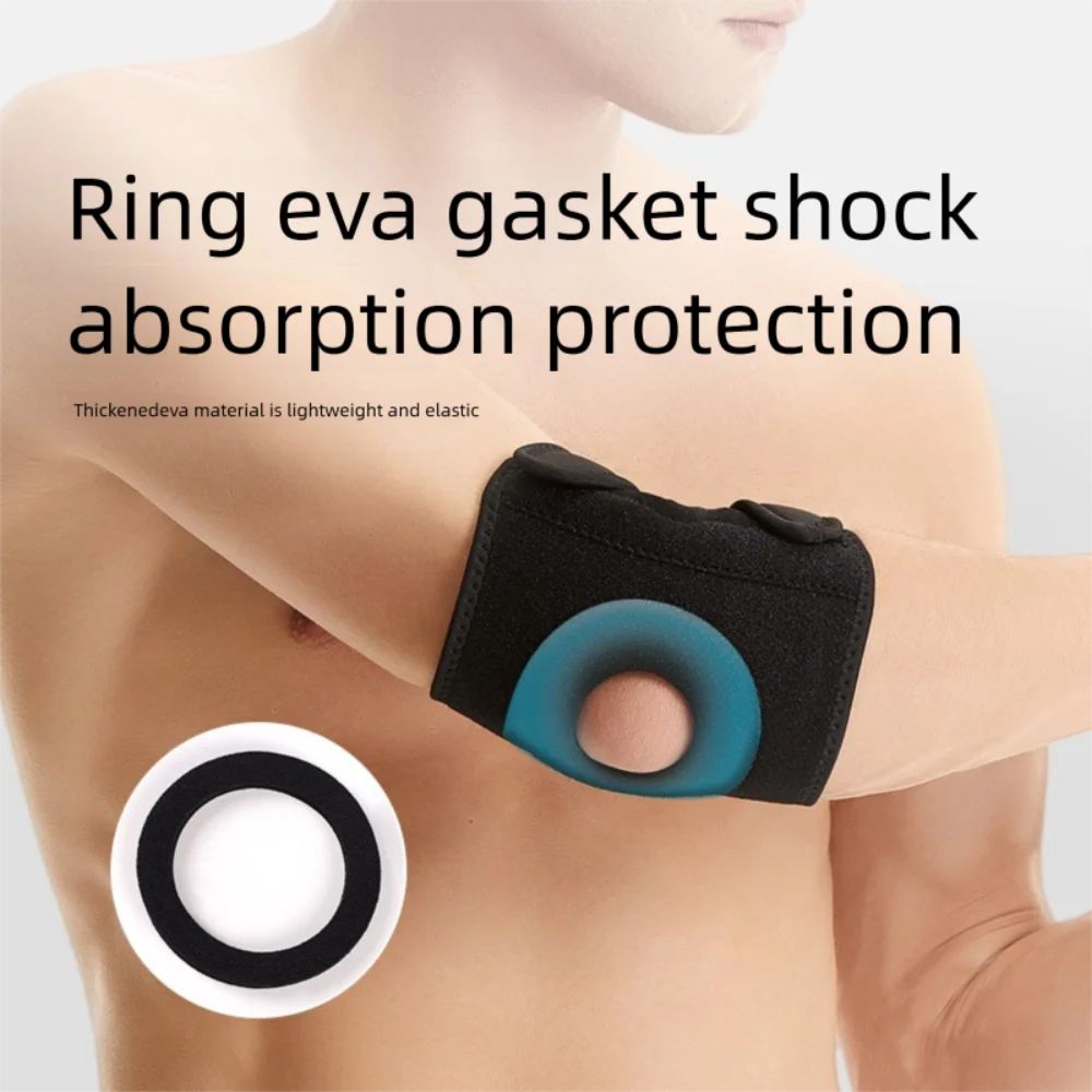 Sports Safety Nylon EVA Elbow Support Black Breathable Arm Sleeve Pad Adjustable Elbow Protection Gym Sports