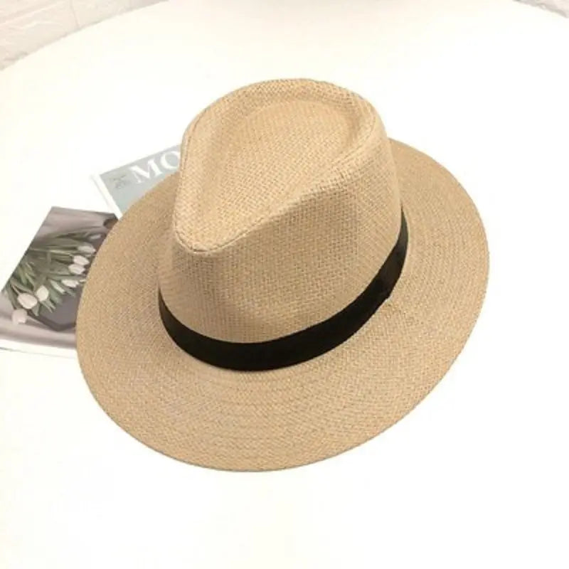 Handmade Havana Vintage Hat Classic Panama Caps Unisex Sun Hats Beach Leisure Sun Hat Holiday UV Proof Modern American Olive cap