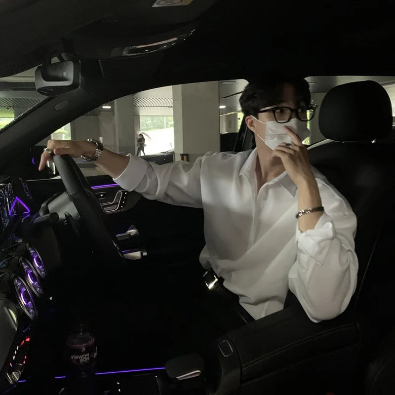 Men's Long Sleeve Shirt Casual Style for Spring and Autumn