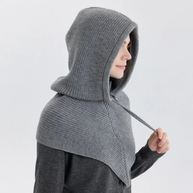 Winter Ladies Hat Scarf Y2k Balaclava Hat Knitted Hats Outdoor Warm One Collar Children's Hats Hats Men Hats Winter Accessories