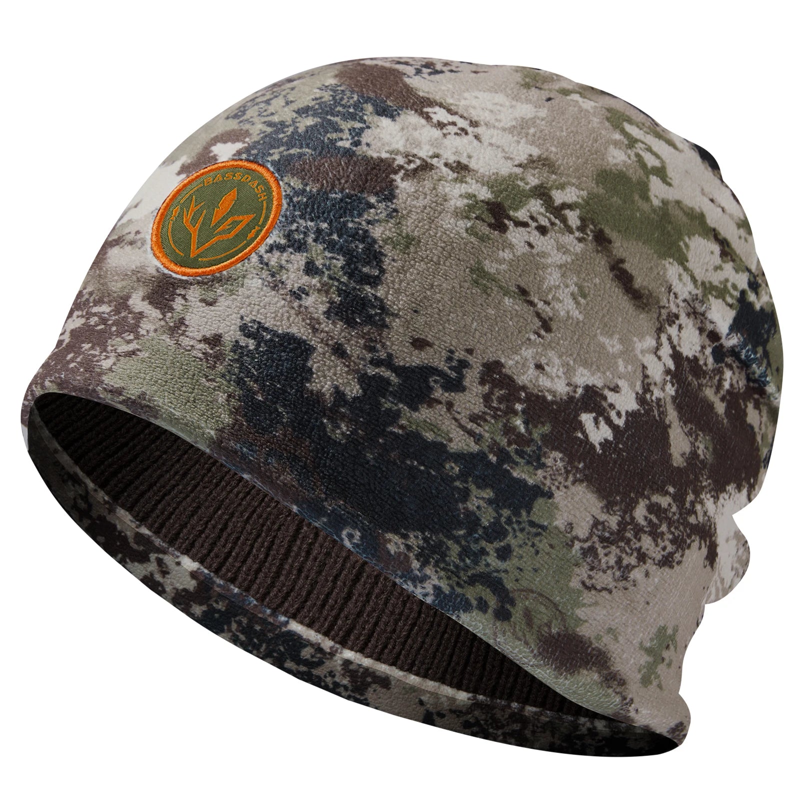 BASSDASH Reversible Windproof Fleece Winter Beanie Hats Thick Warm for Men Women Stretchy Fit Unisex Cuffed Knit Hat