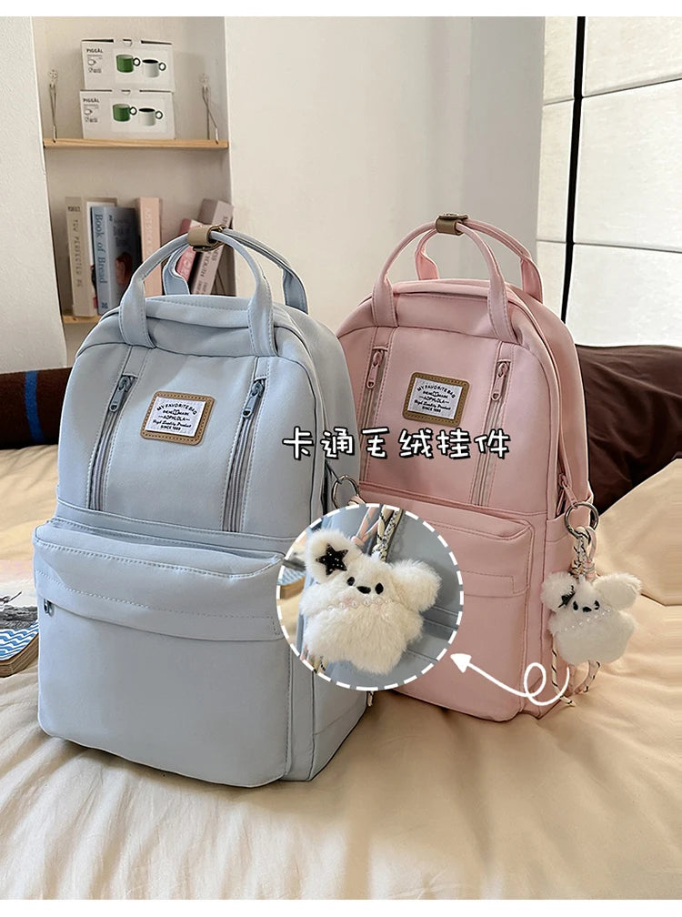 Women's Backpack Daily Travel Female Multi-pocket Casual Woman Man Travel Bag Schoolbag for Teenage Girl Boy Laptop Knapsack