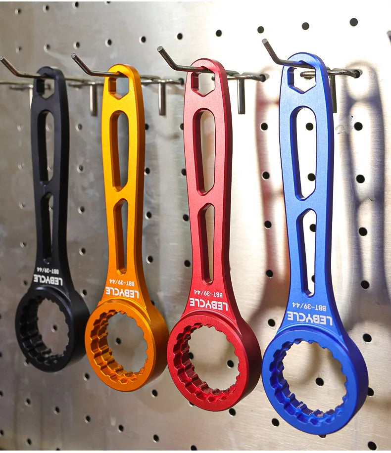 LEBYCLE 4-in-1 Aluminum BB Tool 39/40.5/44/46mm Multi-Function Bottom Bracket Wrench for Road/MTB Bicycle Maintenance Accessorie