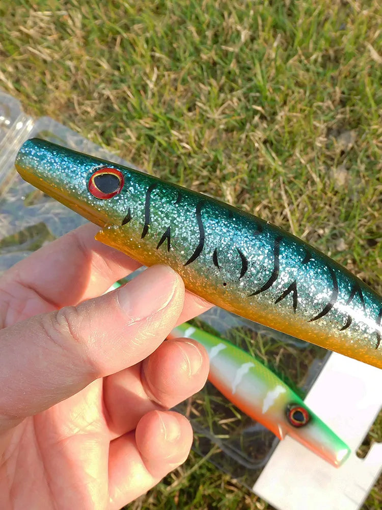 ESFISHING Big bait fishing lure 200mm hog shad sea fishing for pike trout perch soft baits saltwater leurres souple swimbait