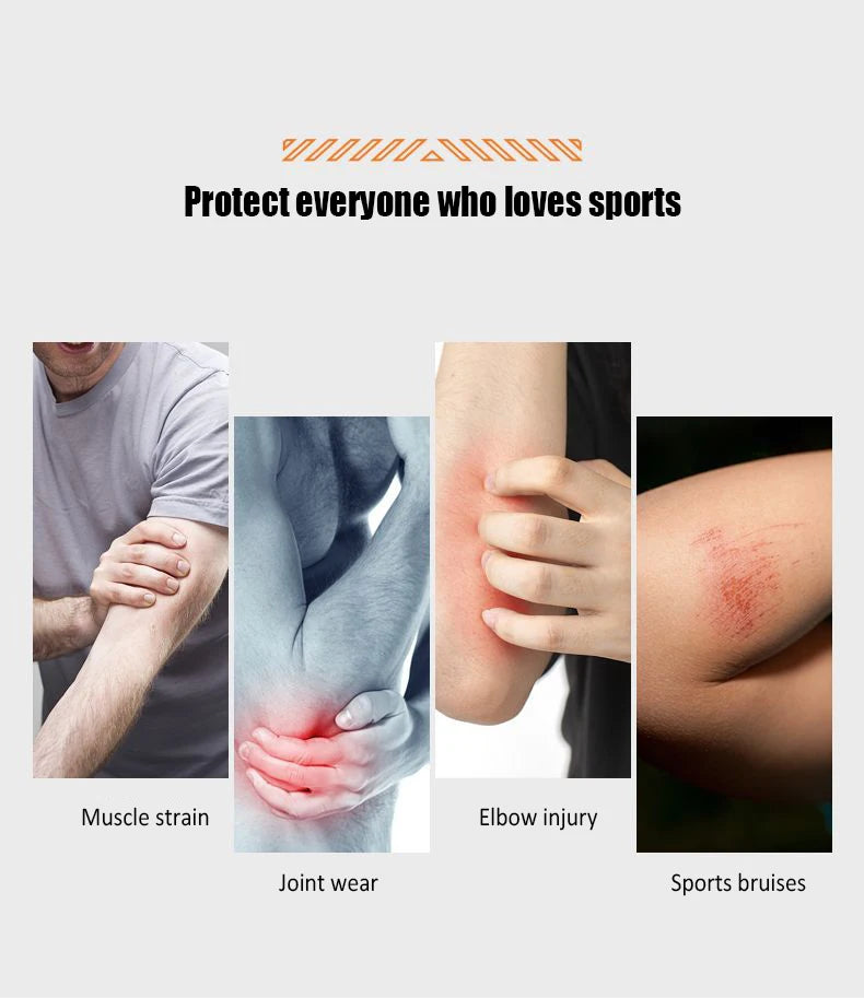 Sports Elbow Pads with Silicone Massage Tennis Arm Joint Sleeves Outdoor Basketball Arm Protectors Fitness Sport Protective Gear