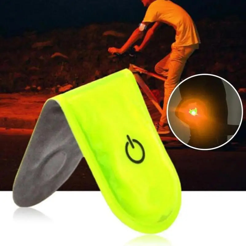 Outdoor Sports LED Safety Light Reflective Magnetic Clip On Strobe Reflector Warning Clip Night Running Shoes Collar Lamp Access