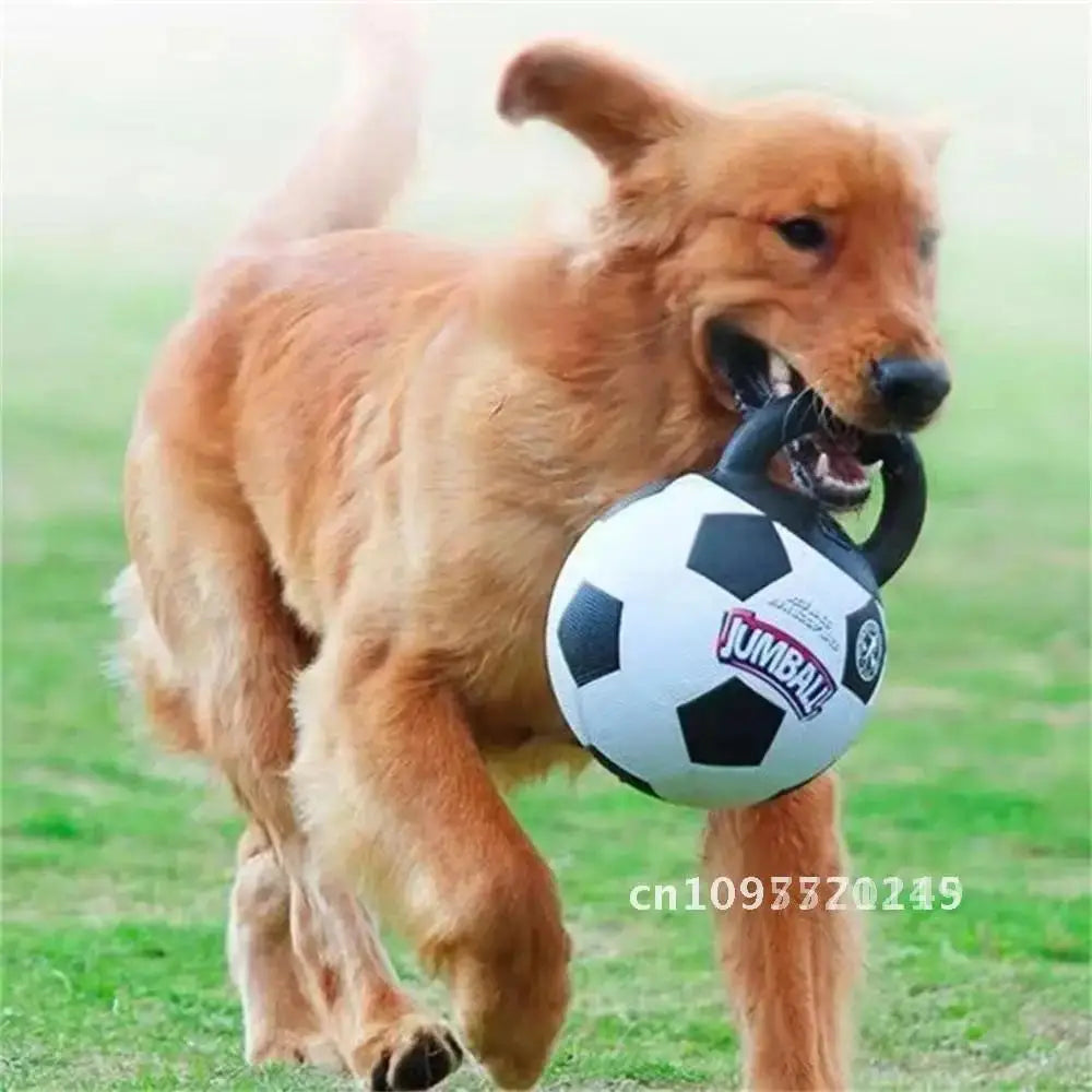 Pet Toy Toy Ball Bite-Resistant Basketball Rubber Handle Indestructible, Small and Dog Ball Game Interactive Training Large Dog