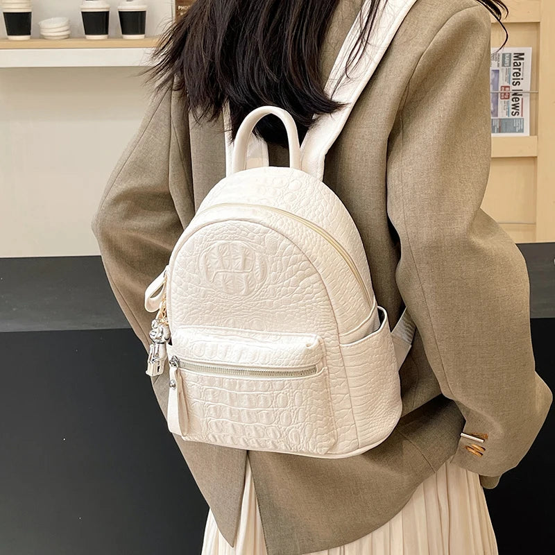 Women's Backpack Ladies Big Bagpack for Teenager Girl PU Leather Large Capacity Shoulder Bags for Women 2024 Mochilas Feminina