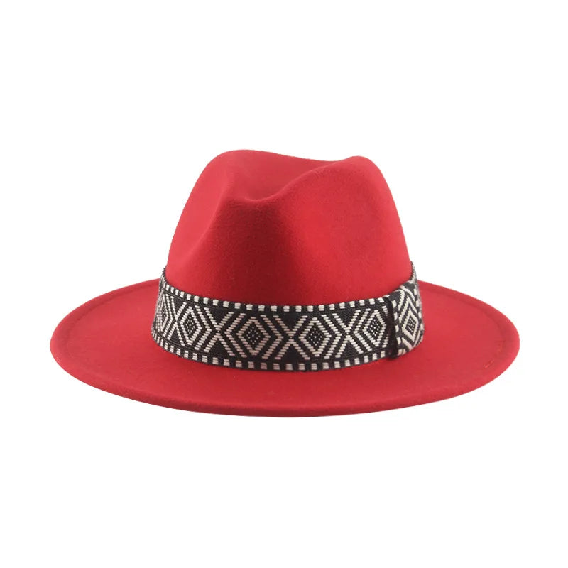 Panama Hat Western Cowboy Hats for Women Solid Big Brim Casual Fedoras Men Women Camel Black White Felted Hat Sombreros Gorras