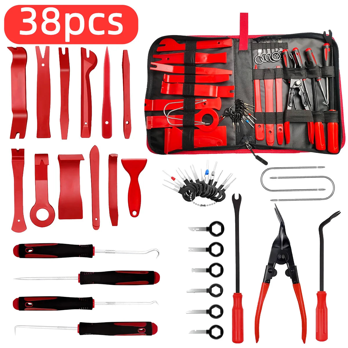 5/7/11/19/25/38pcs Automotive Manual Tool Optional Set Automotive Disassembly And Assembly Interior Automotive Disassembly Tools