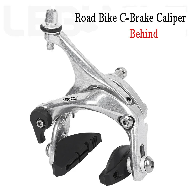 LEBYCLE Universal Bicycle Brake Caliper - Long Arm C-Type Road Bike Brake for Fixie/Fixed Gear, Front & Rear Compatible
