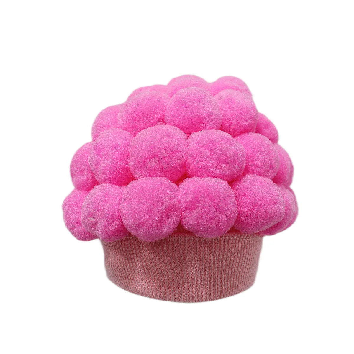 Hat, Knitted Yarn Hat for Spring and Autumn, Joke Hat, Flower Vegetable Brain, Funny Broccoli Pom-Pom Versatile Warm Hat