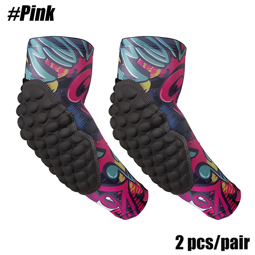 Sports Children Elbow Support - Compression Arm Protective Elbow Guards for Football Basketball Baseball Bowling Tennis Hockey