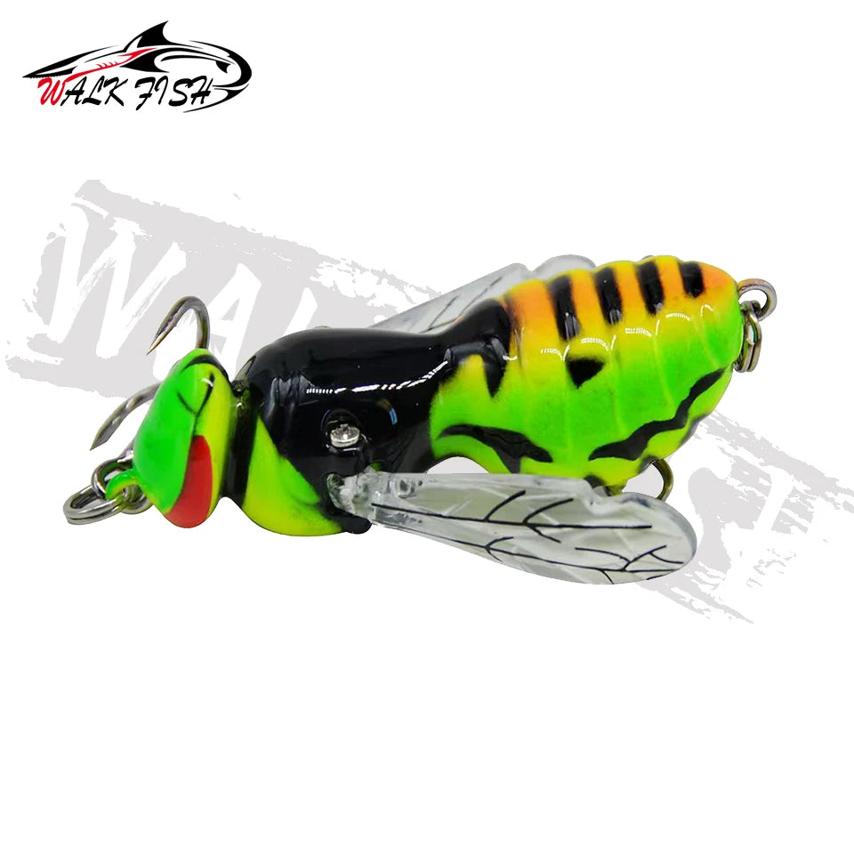 WALK FISH 4.5g 40mm Insect Lure Fishing Lures Bionic Swimbaits Wobblers Sea Bass Fishing Artificial Bait Hard Baits Bass Pike
