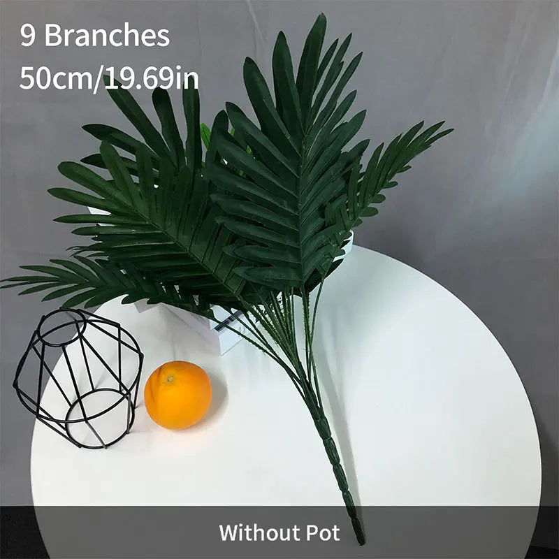 Dlight Decor 50cm Palm Plant with 18 Tropical Leaves