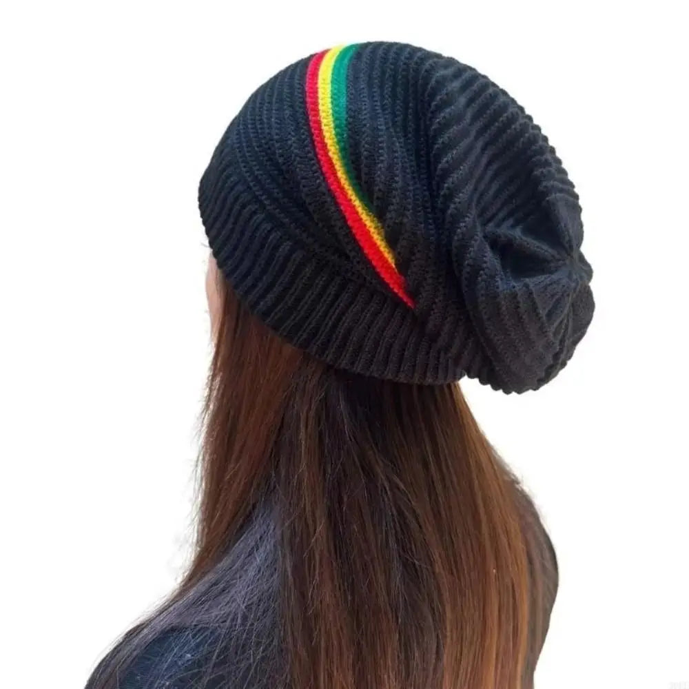 Beanies Pullover Weaving Reggae Hat Striped Color Hip Hop Hat Jamaica Knitted Hat Warm Comfortable Skull Caps Winter Autumn