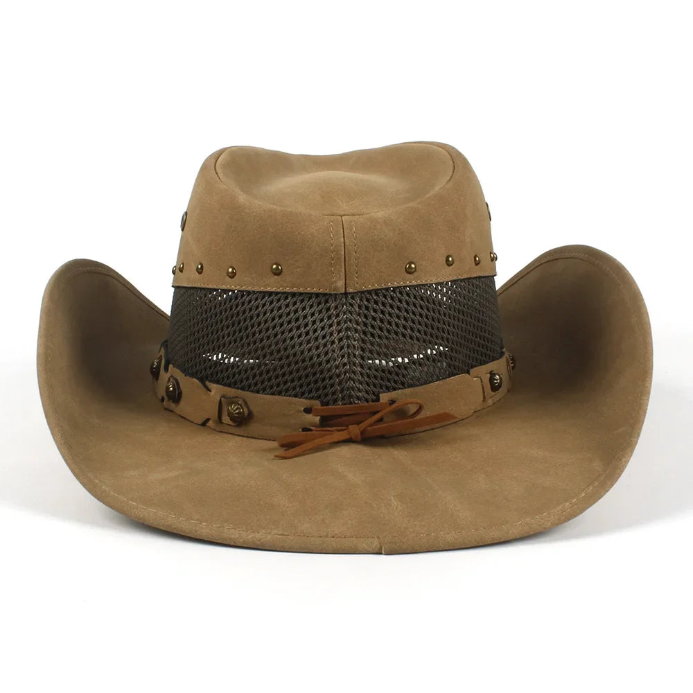 Men's and Women's Classic Retro British Top Hats, Travel Hats, Riding Leather Western Cowboy Hats