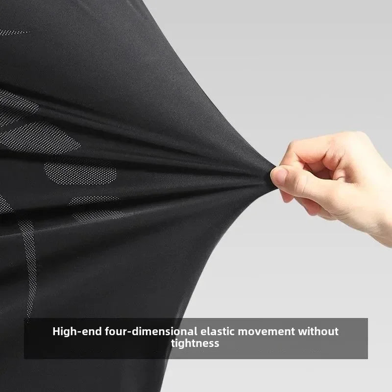 Sports Suits Men's Fitness Clothes Night Running Autumn Tight-fitting Quick-drying Clothes Cycling Training Clothes Equipment