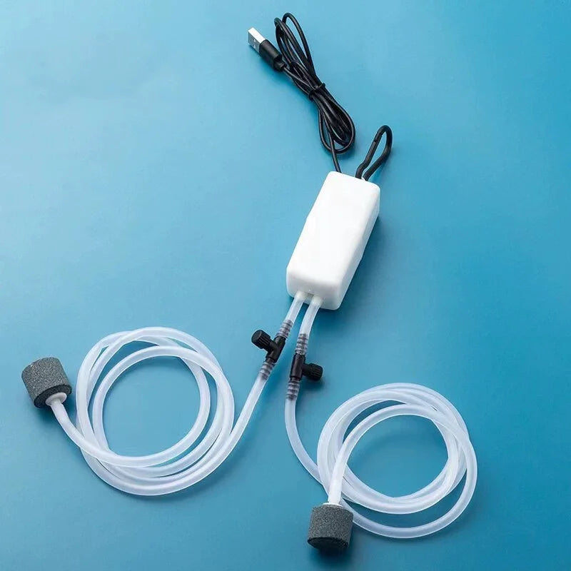 Usb Aquarium Air Pump Portable Silent High Air Volume Oxygenator For Fish Tank Aquatic Accessories Fish Keeping Supplies