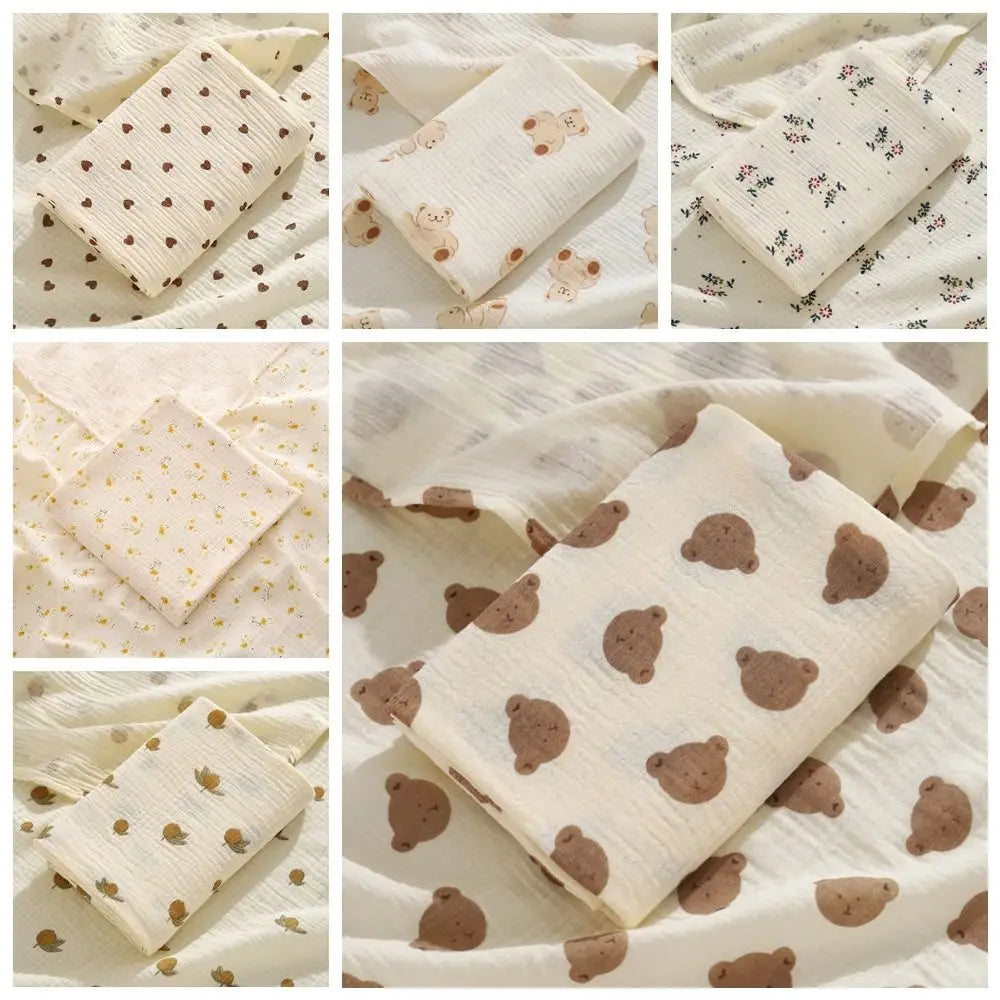 Bedding Textiles Cotton Baby Blanket Soft Breathable Cover Blanket for Infant Skin-friendly Thickened Nap Sleeping Rug Sofa