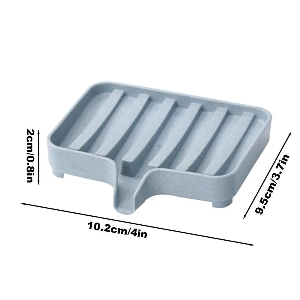 Bathroom Draining Soap Tray with Drain Shower Soap Storage Containers Toilet Draining Soap Storage Box for Home Kitchen