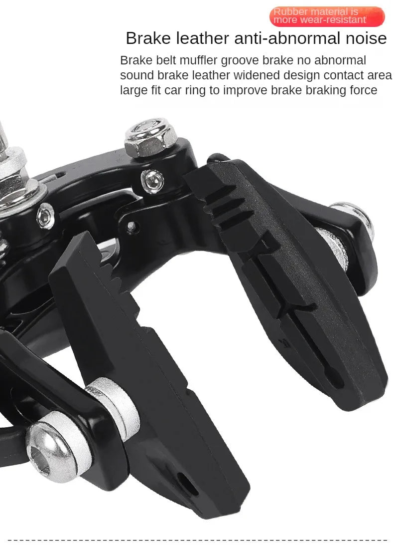 LEBYCLE Universal Bicycle Brake Caliper - Long Arm C-Type Road Bike Brake for Fixie/Fixed Gear, Front & Rear Compatible