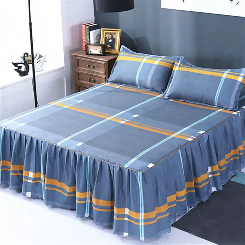 Bed Skirts Four Season Universal Skin-friendly Comfortable Protective Bedding Luxury Anti-slip Bedsheets Fashion Home Decoration