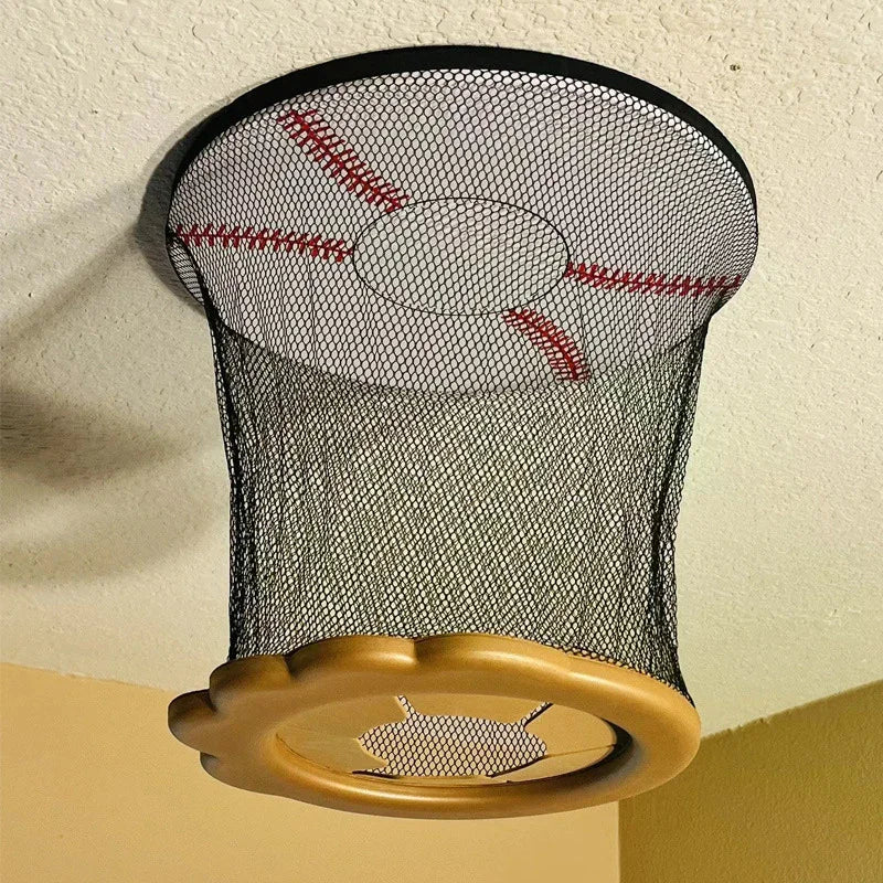 Ceiling Baseball Toy Training Equipment Mini Overhead Sports Goal Portable Indoor Mini Baseball Hoops Game Toys For Kids Adults