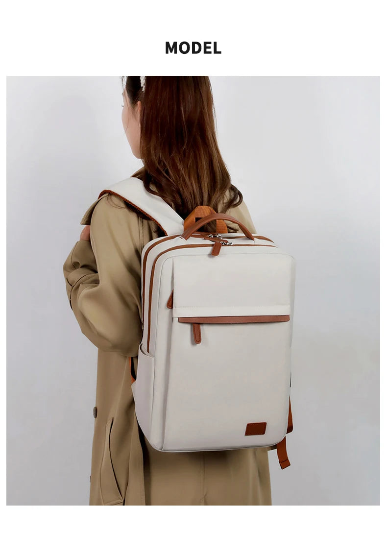 Fashionable and Simple Large-Capacity Backpack for Daily Commuting and Office Use