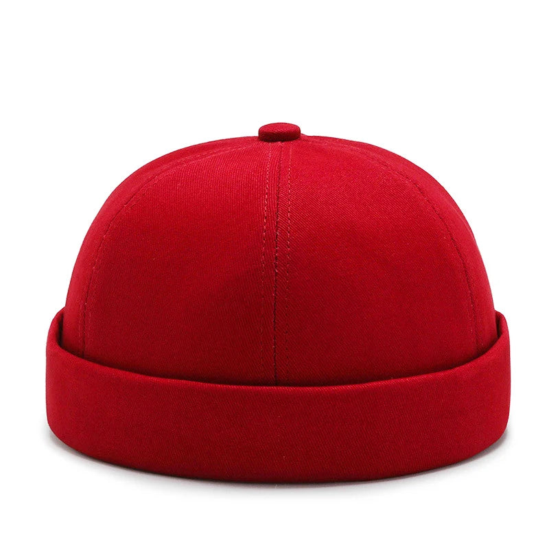 Men Hip Hop Hats Vintage Beanie Hat Summer Adjustable Landlord Hat Trendy Streetwear Docker Cap Women men Brimless Skullies Cap