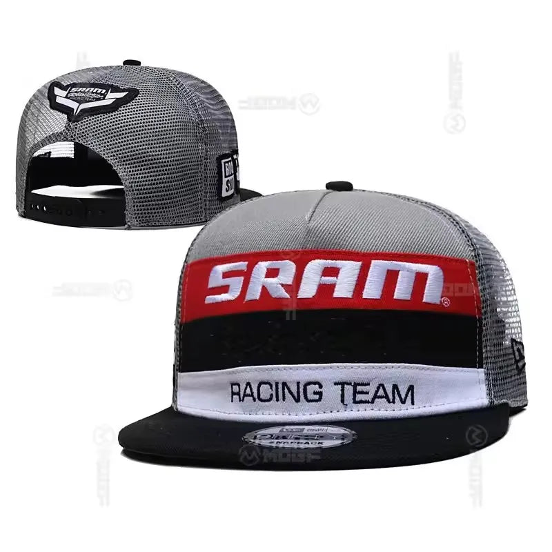New For SRAM Baseball Cap Unisex F1 racing team hats outdoor sports shade hats riding hats men and women's casual hats snapback
