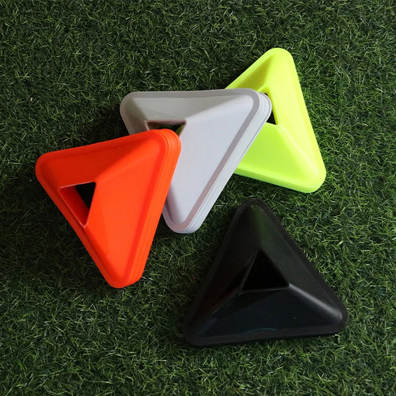 5PCS Football Training Disc Triangle Soccer Practice Field Sports Agility Training Cone Portable Equipment For Kids Adult