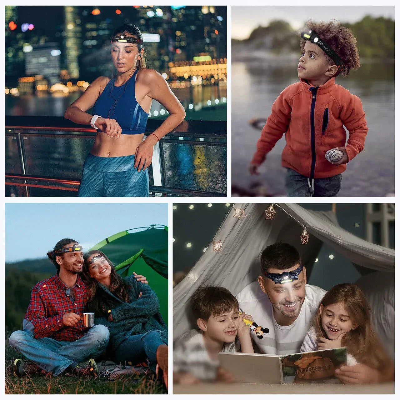 1-5PCS Rechargeable COB LED Headlamp Strong Magnetic Powerful Headlight Super Bright Waterproof Head Torch For Outdoor Fishing