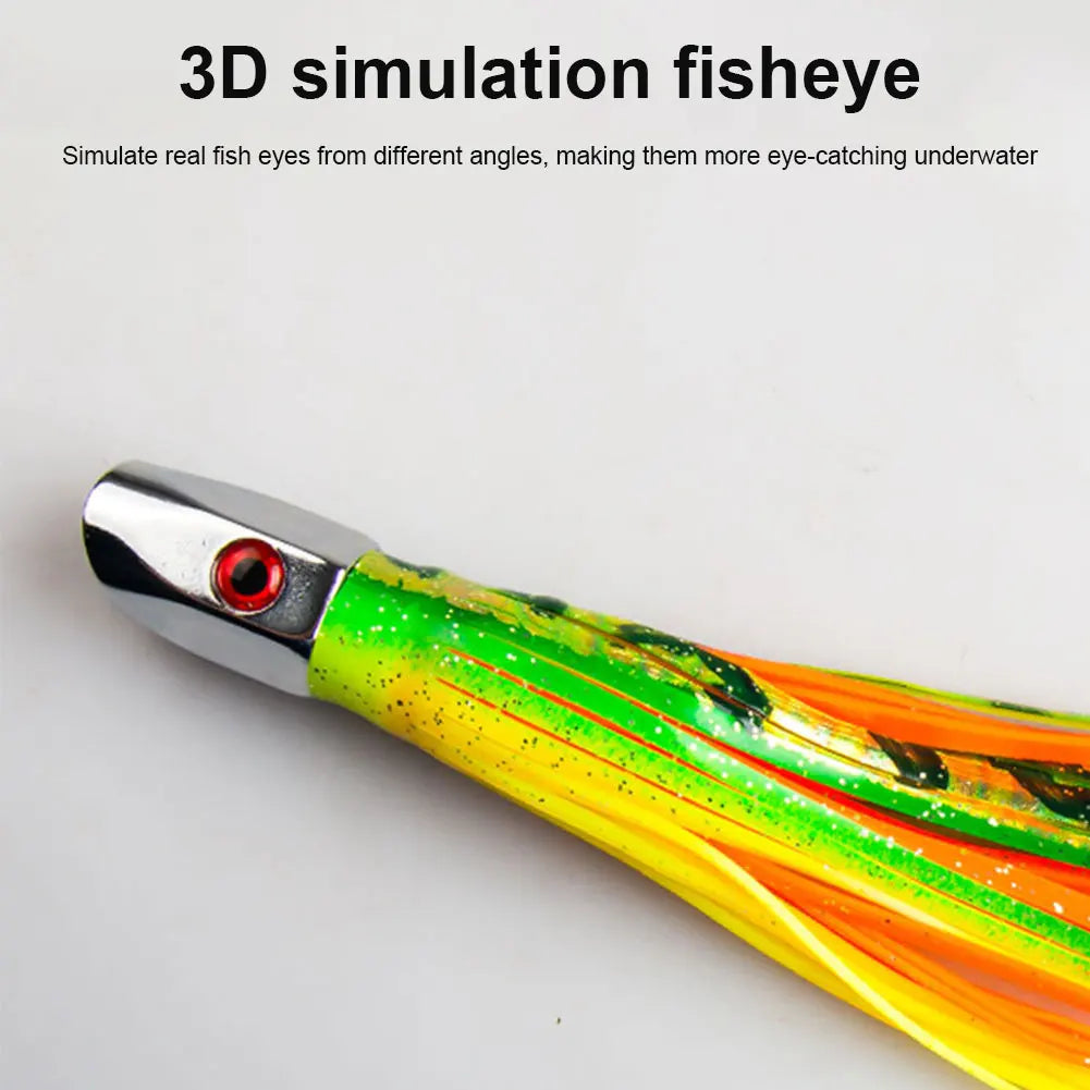 Sea Fishing Lure Big Game Drag Fishing Marlin Tuna Trolling Lure Seawater Fishing Lure for Marlin Tuna Dolphin & Shark Big Game