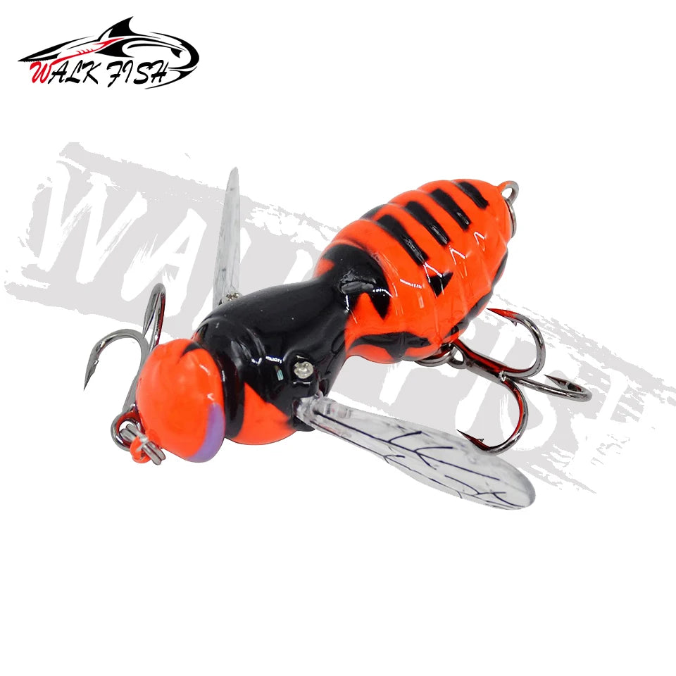 WALK FISH 4.5g 40mm Insect Lure Fishing Lures Bionic Swimbaits Wobblers Sea Bass Fishing Artificial Bait Hard Baits Bass Pike