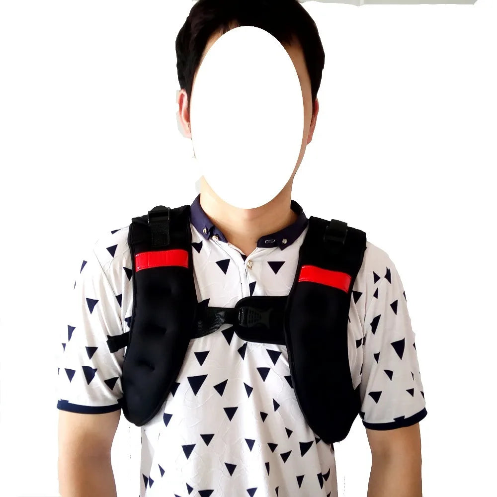 Weight Jacket Weighted Vest Exercise Boxing Sanda Training Waistcoat outdoor fitness equipment power sport entertainment black