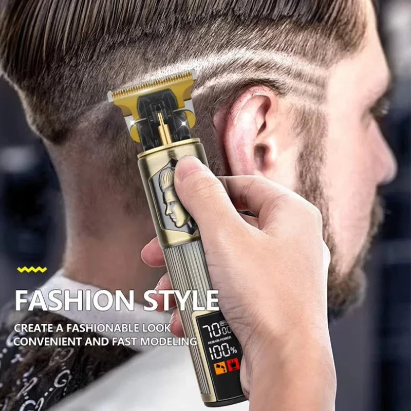 Professional Carving Hair Clipper For Men T9 Electric Hair Cutting Machine Barber Rechargeable Provide Comfortable Shave Clipper